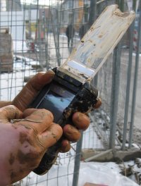 Palmcase schützt PDA bei der mobilen Zeiterfassung auf Baustellen